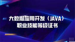 1 X大数据应用开发（Java）课程封面
