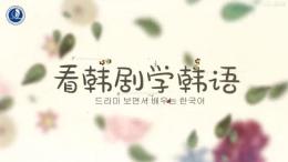 看韩剧，学韩语课程封面