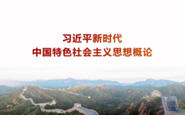 习近平新时代中国特色社会主义思想概论课程封面