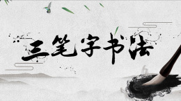 [公开课]三笔字实训课程封面
