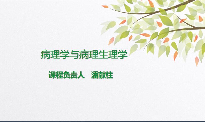 病理学与病理生理学课程封面