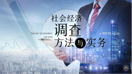 社会经济调查方法与实务课程封面