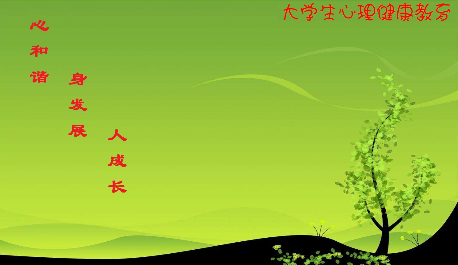 大学生心理健康教育课程封面