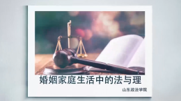 婚姻家庭生活中的法与理课程封面