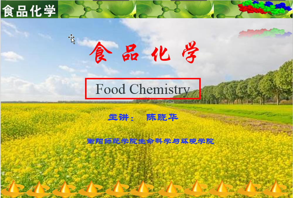 食品化学第五期课程封面