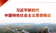 习近平新时代中国特色社会主义思想概论课程封面