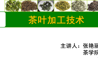 茶叶加工技术（茶叶生产与加工技术专业）课程封面