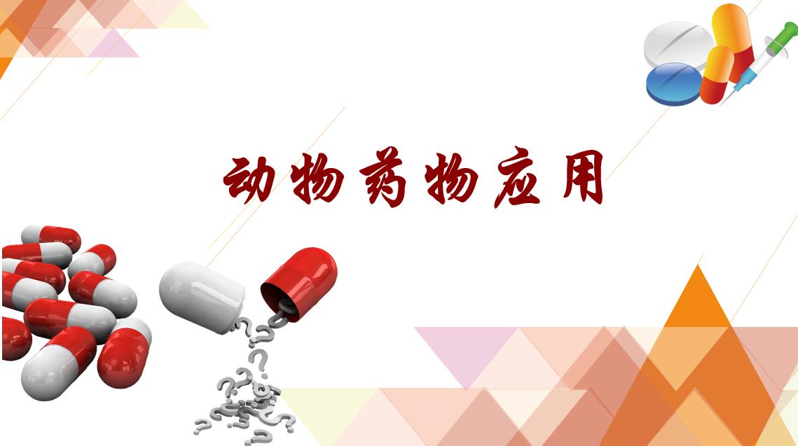 动物药物应用课程封面