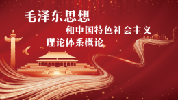 毛泽东思想和中国特色社会主义理论体系概论课程封面