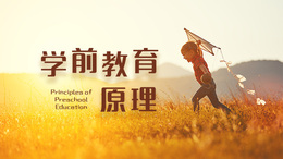学前教育原理课程封面