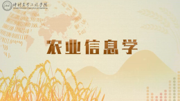 农业信息学课程封面